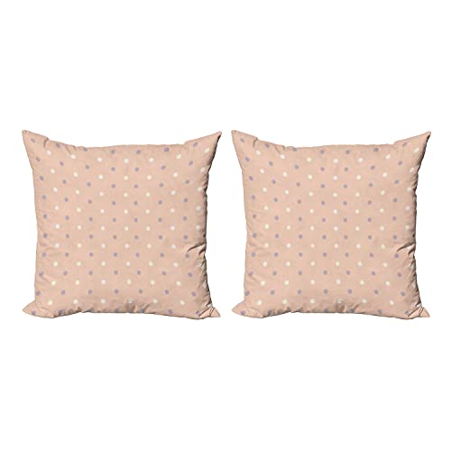 Salmon Lilac and White