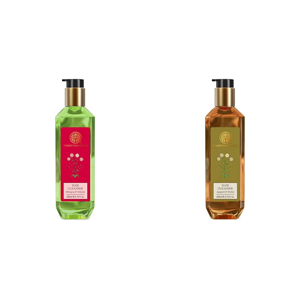 1. **Forest Essentials Bhringraj & Shikakai Hair Cleanser – 200ml | Ayurvedic Hair Wash for Growth & Scalp Health | Perfect for Daily Use & Hair Rejuvenation**   2. **Forest Essentials Japapatti & Brahmi Hair Cleanser – 200ml | Natural Ayurvedic Shampoo for Stronger Hair | Ideal for Dry & Damaged Hair Care Routine**    *(Note: Both titles include SEO-friendly keywords like 