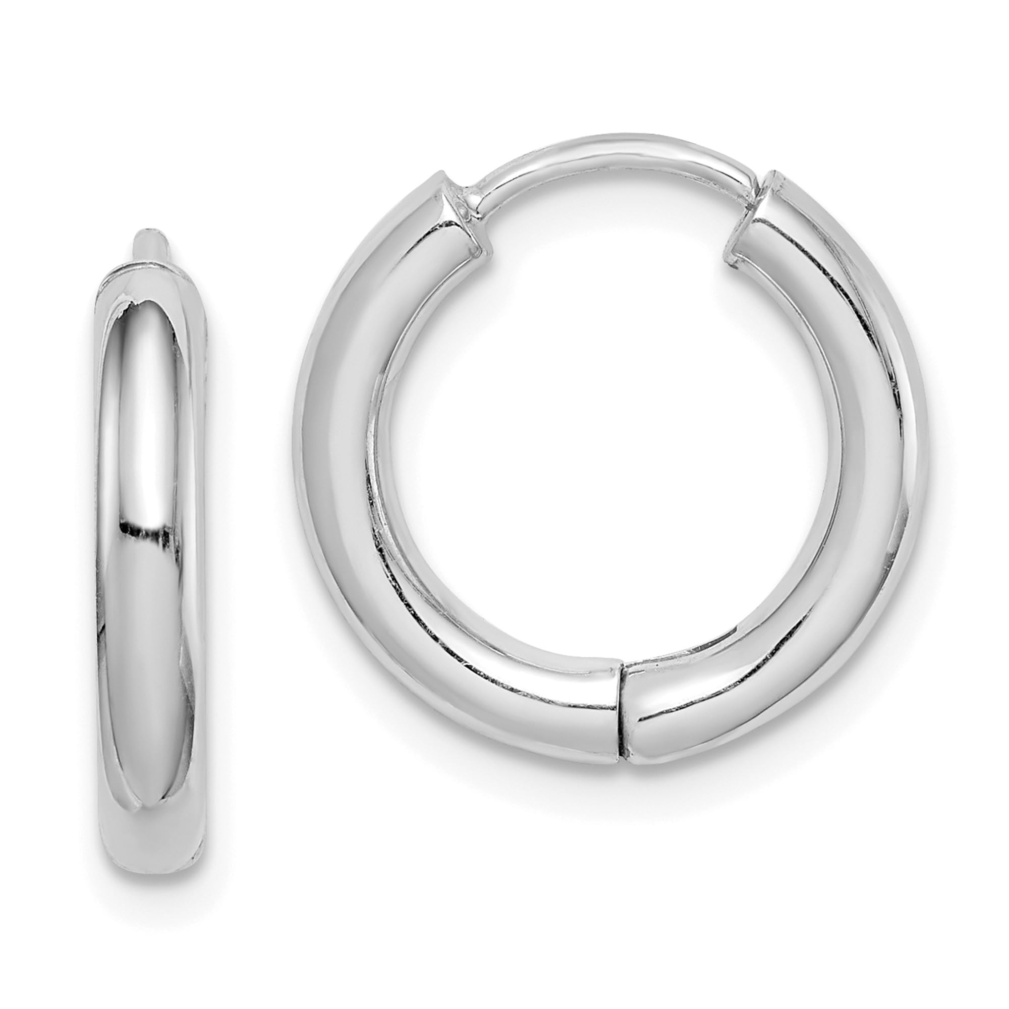 925 Sterling Silver Hinged Huggie Hoop Earrings for Women - Small Minimalist Everyday Hoops for Cartilage, Helix & Lobe Piercing - Perfect for Work, Date Night & Gifts