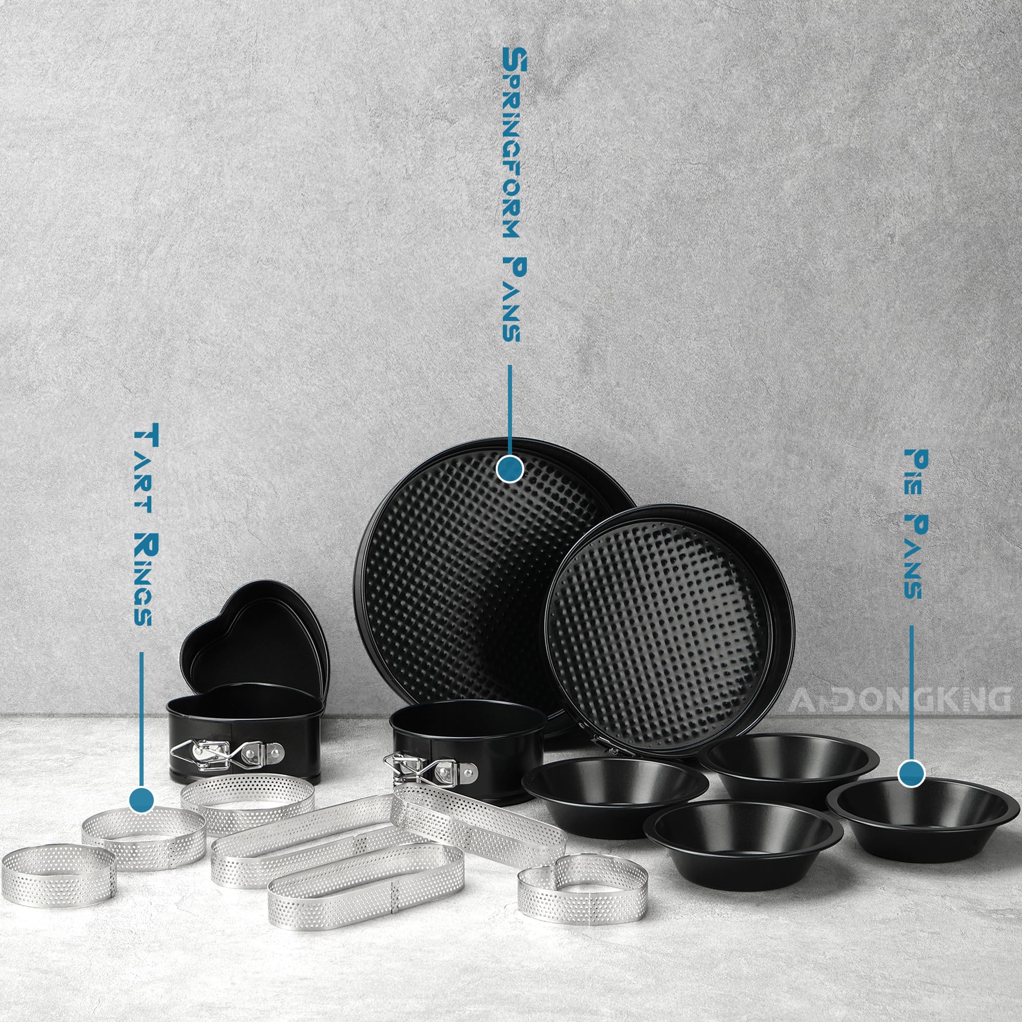 5 Inch Nonstick Mini Pie Pans - 4 Pack Small Round Cake & Meat Pie Tins for Oven Baking, Air Fryer & Instant Pot | Perfect for Individual Desserts, Pot Pies & Party Treats