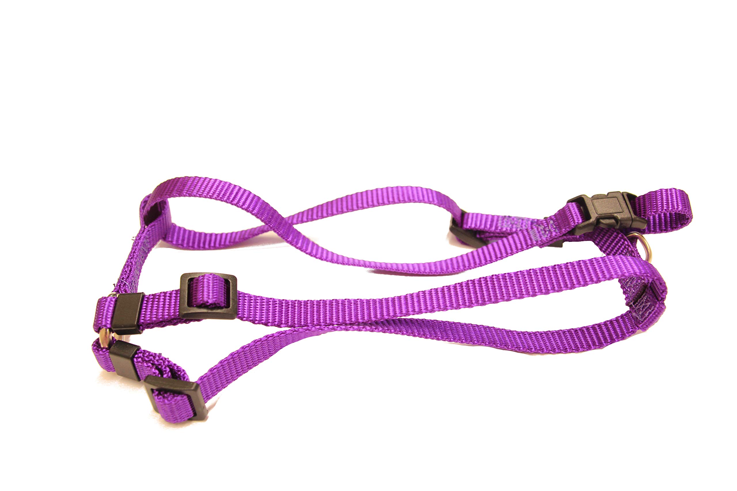 FeetPeople Premium Adjustable Dog Harness - 3/8 Inch Thick Padded Vest, Purple - Comfortable & Secure Pet Walking Gear for Small to Medium Dogs - Perfect for Daily Walks, Training & Outdoor Adventures