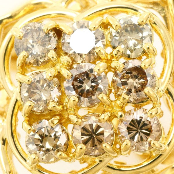 18K Yellow Gold Brown Diamond Ring for Women - Elegant Vintage Jewelry for Engagement, Wedding & Special Occasions