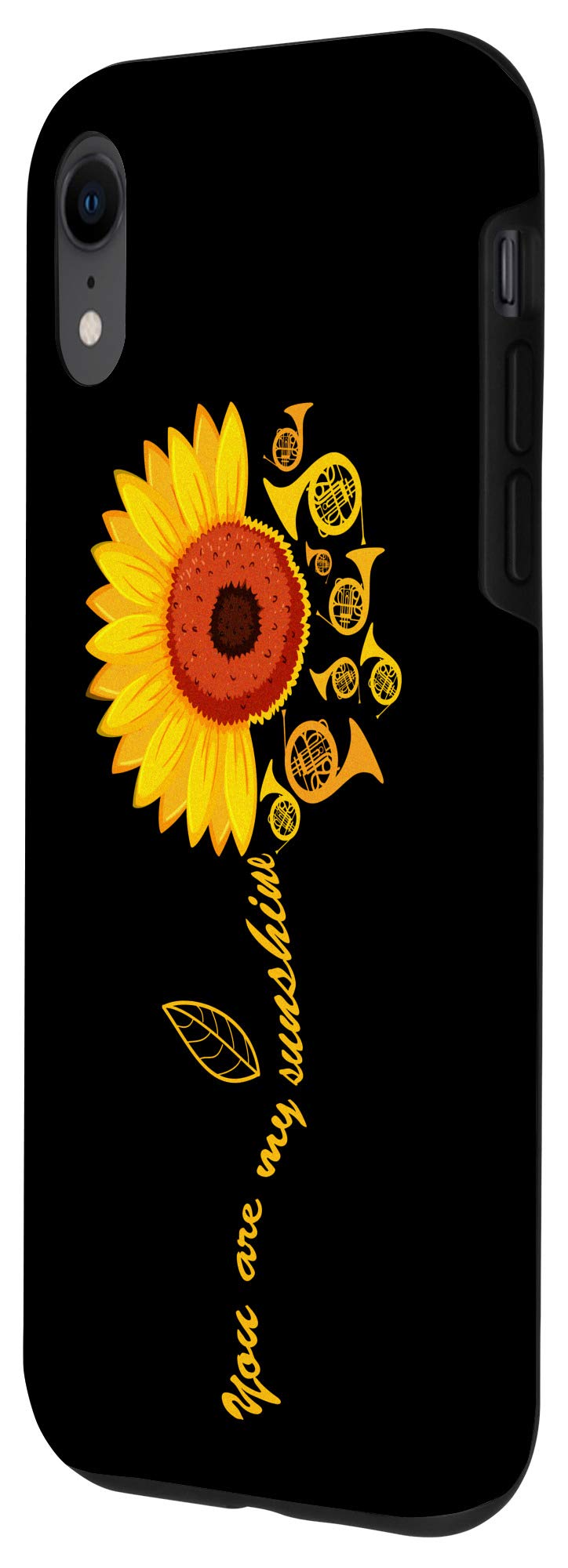 iPhone XR Case - French Horn Player Sunflower Love Design | Durable Protective Cover for Music Lovers & Sunflower Fans | Perfect for Concerts, Gifts & Everyday Use