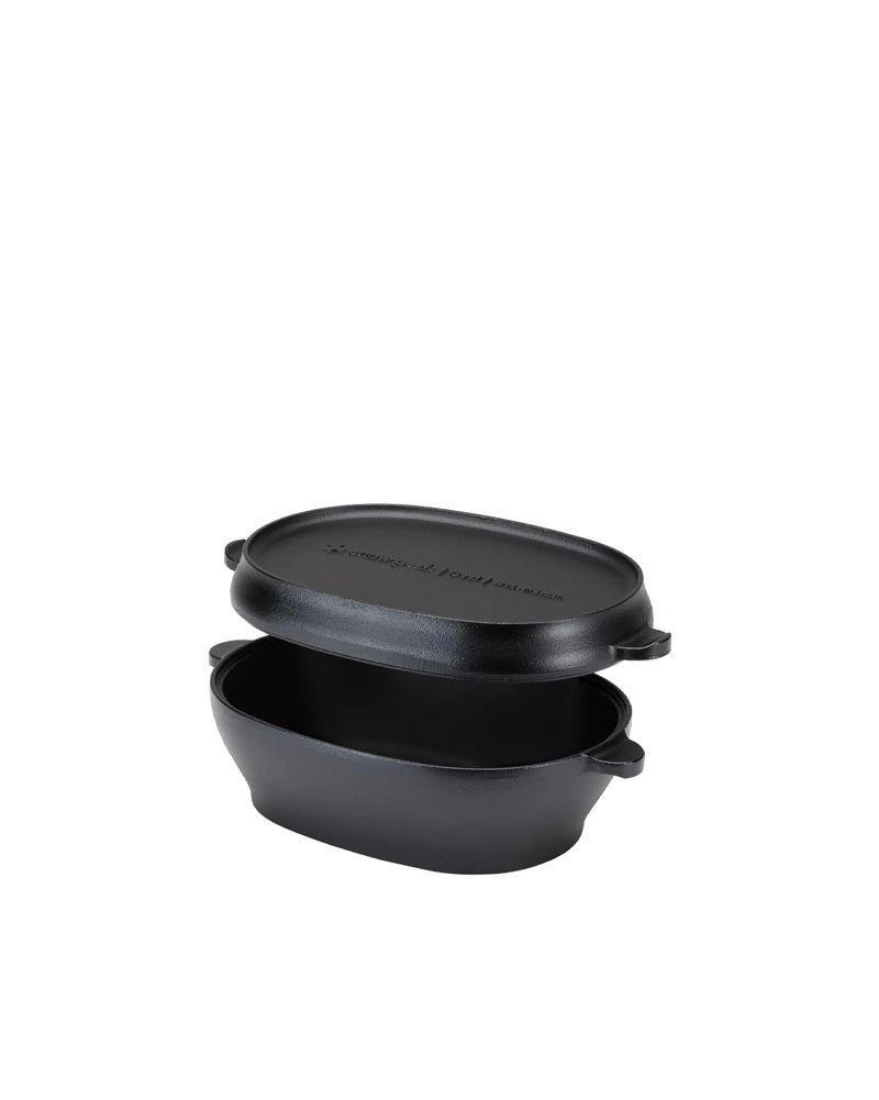 Micro Sand Dutch Oven CS 303 - Premium Cast Iron Cookware for Baking, Roasting & Braising - Perfect for Camping, Outdoor Cooking & Home Kitchen Use