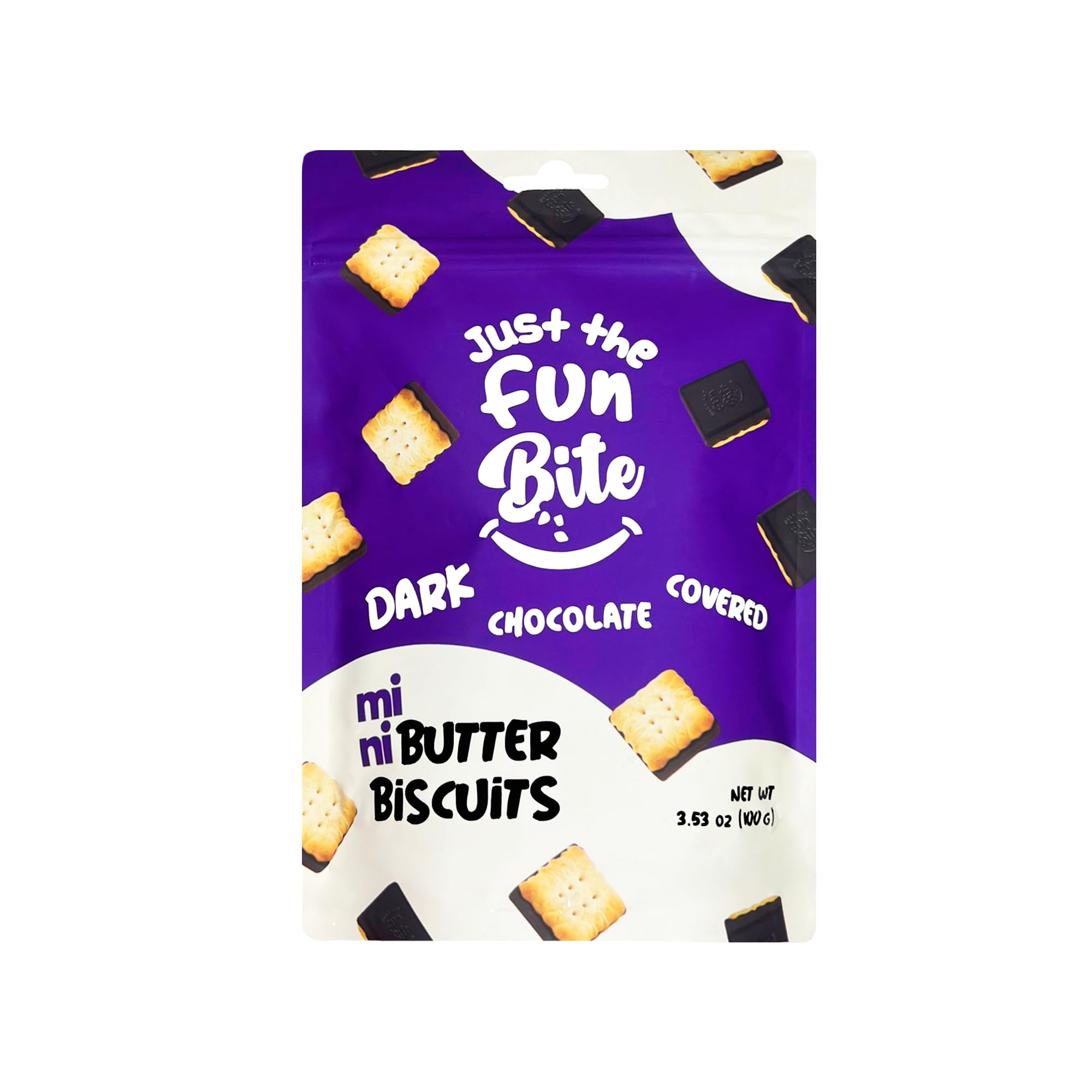 Just The Fun Part Mini Butter Biscuits Bites - Crunchy Snack, Resealable Bag, 3.53 oz (Pack of 3) Variety Pack - Perfect for Lunchboxes, Office Snacks & On-The-Go Treats