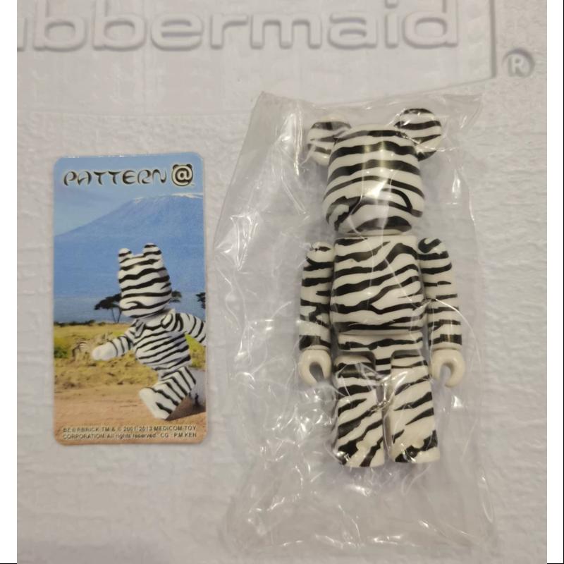 Bearbrick Series 27 PATTERN Zebra 100% Collectible Vinyl Art Toy - Perfect for Display, Gifts & Anime Fans Collection