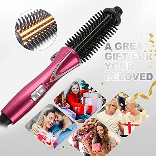Professional Hair Curling Wand - Anti-Scald Instant Heat Up Curler & Hot Brush for Women, Multi-Styler for Long & Short Hair (UK Plug 110-240V) - Perfect for Home Styling, Salon Use & Travel