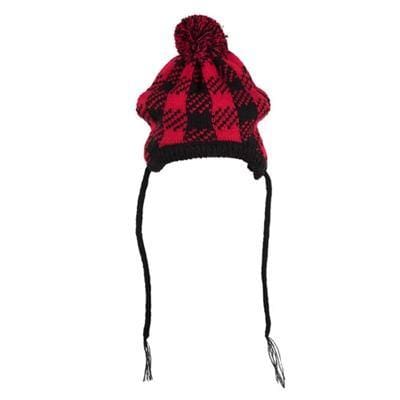 Buffalo Plaid Dog Hat - Warm & Stylish Winter Pet Accessory for Small & Large Dogs - Perfect for Outdoor Adventures & Cold Weather