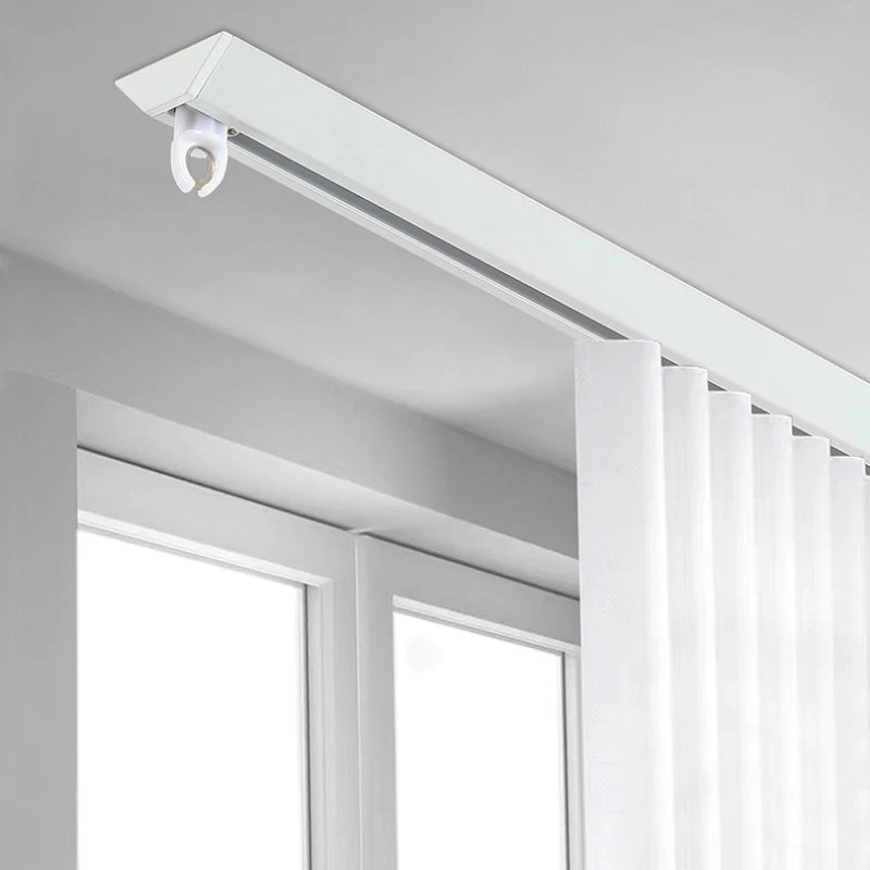 Milani No Drilling StrongHold Adhesive Curtain Track - Easy Installation Heavy Duty Curtain Rod Alternative for Windows, Doors & Home Decor