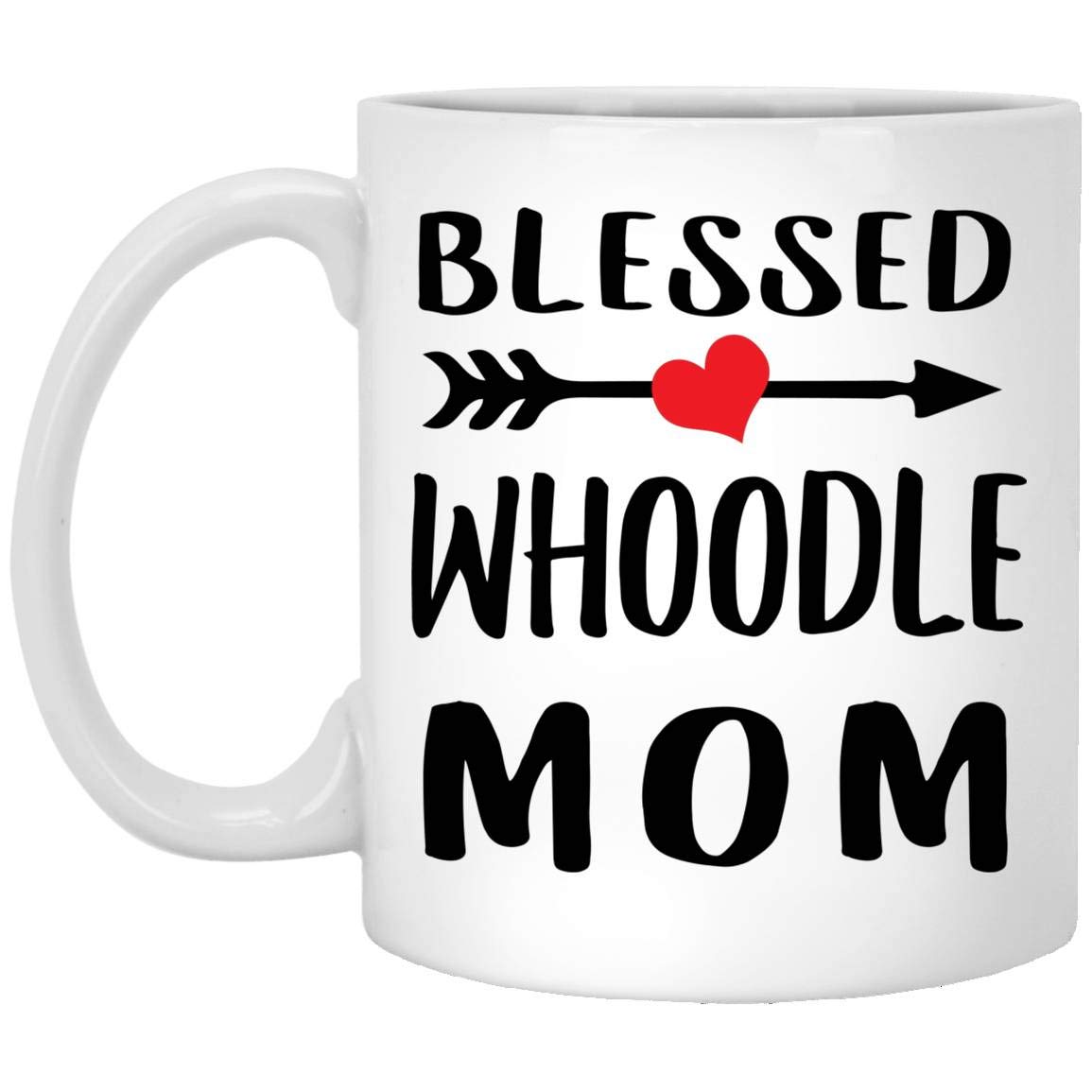 Blessed Whoodle Mom Coffee Mug - Funny Gifts for Women, Christmas 2024 Present - 11 Oz White Ceramic Mug - Perfect for Coffee, Tea & Hot Drinks at Home or Office