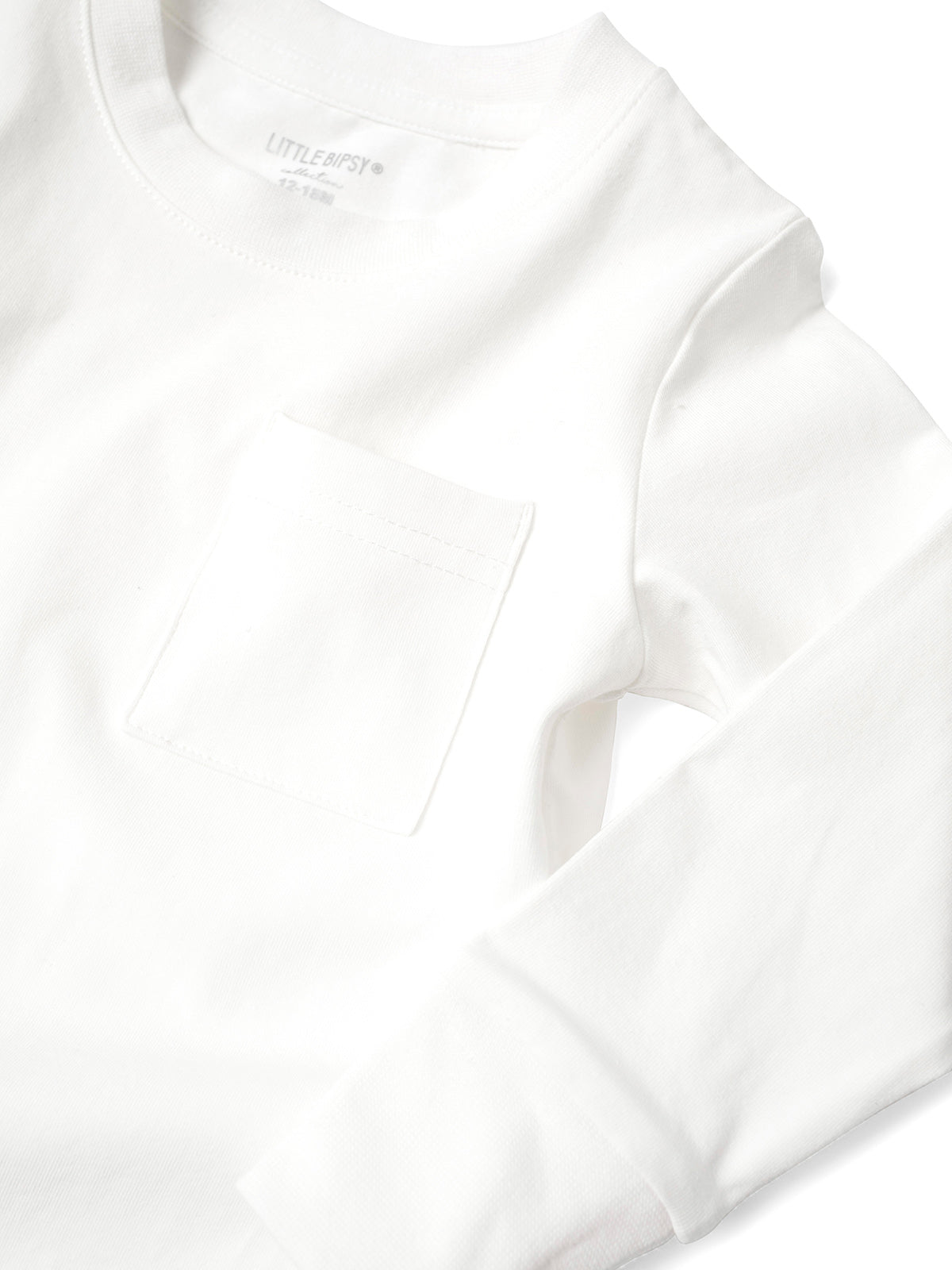 Long Sleeve Pocket T-Shirt for Men - Comfortable Cotton White Casual Shirt | Perfect for Everyday Wear, Work & Outdoor Activities