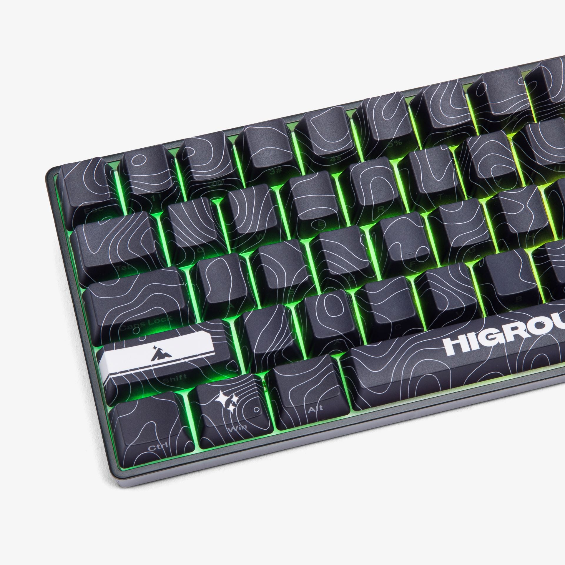 Higround Basecamp 65HE Mechanical Gaming Keyboard - Black Ice Edition | 65% Compact Layout, Hot-Swappable Switches | Perfect for Esports, Streaming & Office Work