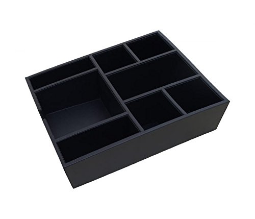 Dacasso A1024 Coffee Pod Organizer - 12.25 x 10.25 x 3.5 Inches Black Storage Box for Keurig K-Cups, Nespresso Capsules - Perfect for Kitchen Countertop & Pantry Organization