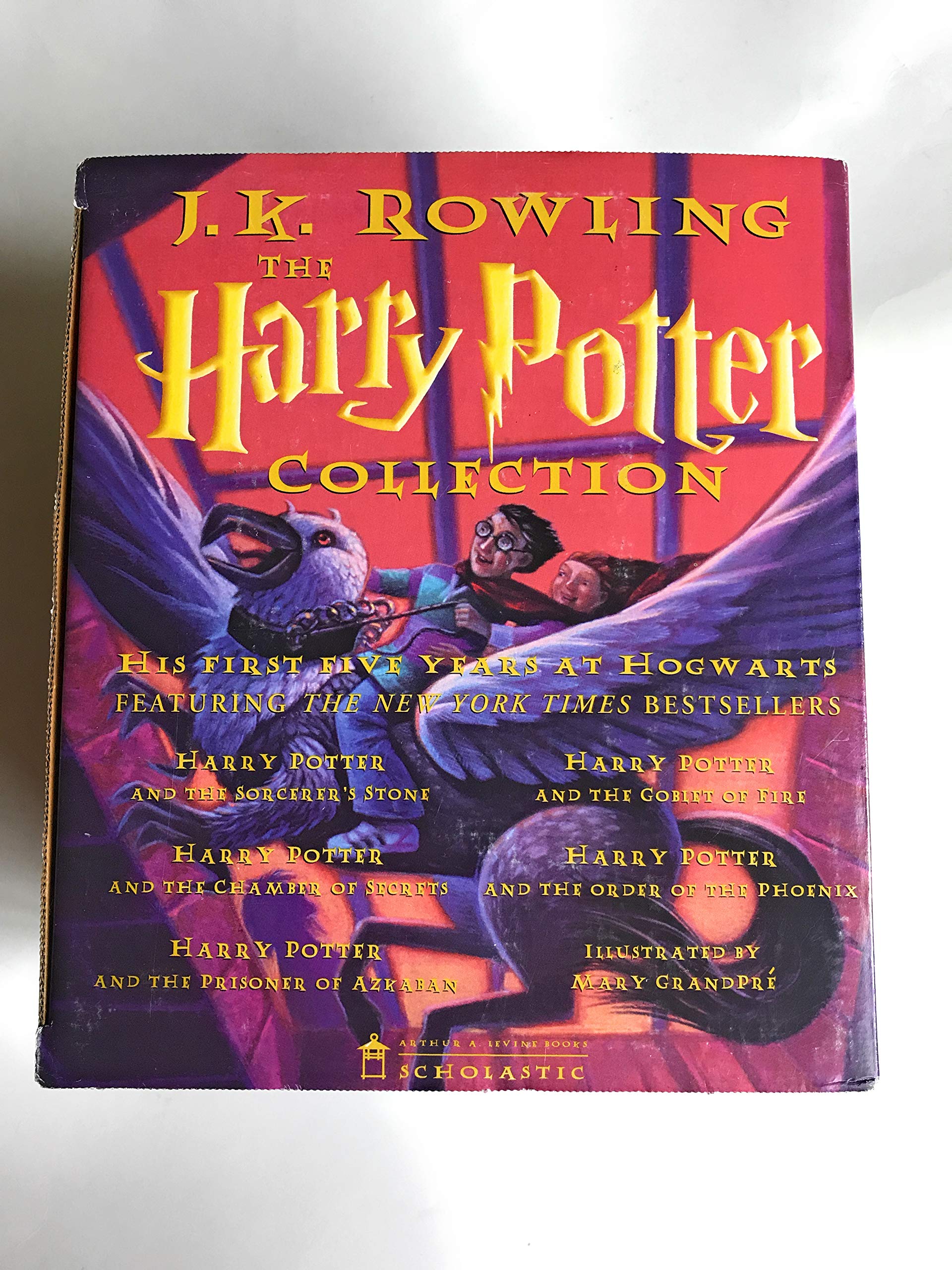 Harry Potter Hardcover Book Set (Books 1-5) - Complete Collection for Kids & Adults - Perfect for Gifts, Reading, and Home Library Display