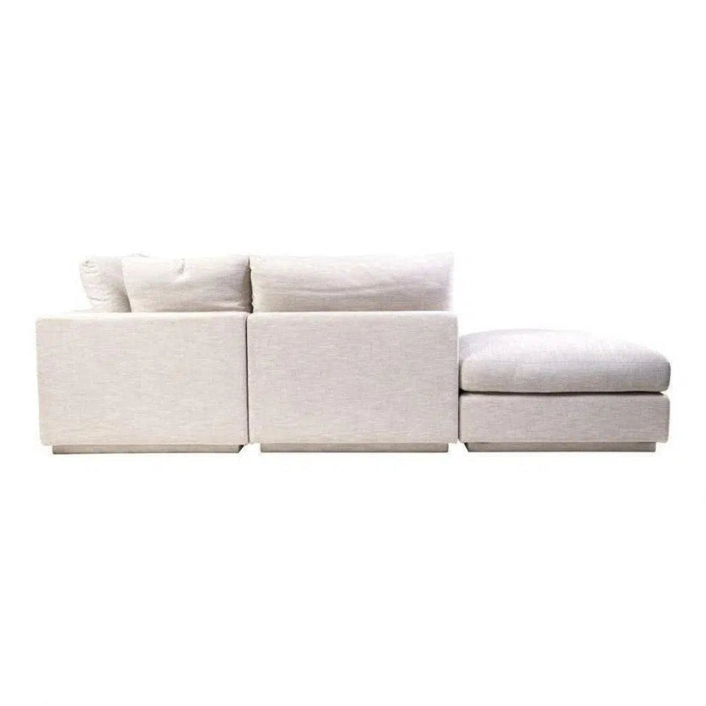 5-Piece Taupe Fabric Modular Sofa Set - Modern Sectional Couch for Living Room, Lounge & Family Room Comfort