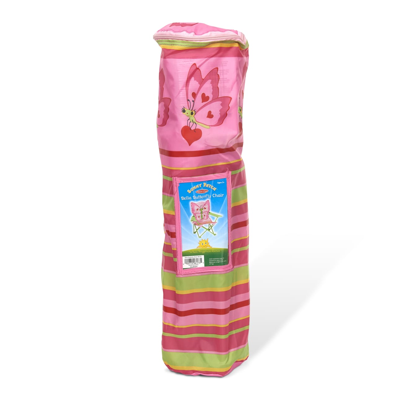 Bella Butterfly Kids Outdoor Chair - Lightweight & Foldable for Camping, Beach, Picnics & Backyard Play