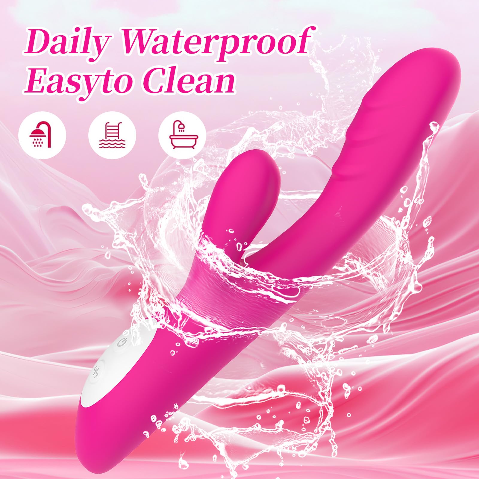 Heated G Spot Vibrator with 9 Vibration Modes - Dual Motor Quiet Clitoral & Nipple Stimulator for Women & Couples - Adult Sex Toy for Enhanced Pleasure & Intimate Moments