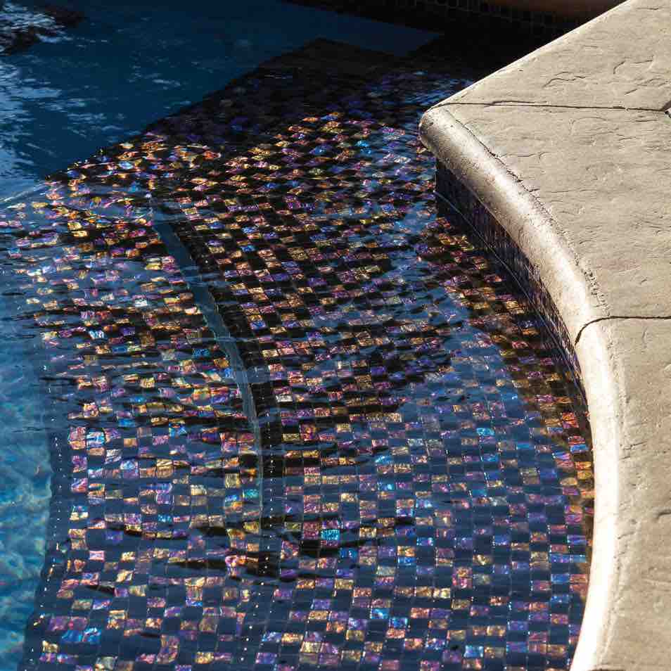 Glass Mosaic Tile Sheen Black 1x1 - Premium Bathroom & Kitchen Backsplash Tiles for Stunning Home Decor