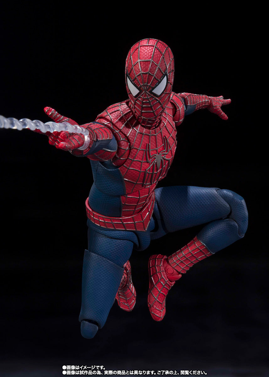 Bandai S.H.Figuarts Marvel Spider-Man No Way Home Action Figure - The Friendly Neighborhood Spider-Man Collectible Toy for Display & Play | Perfect for Marvel Fans, Cosplay & Home Decoration