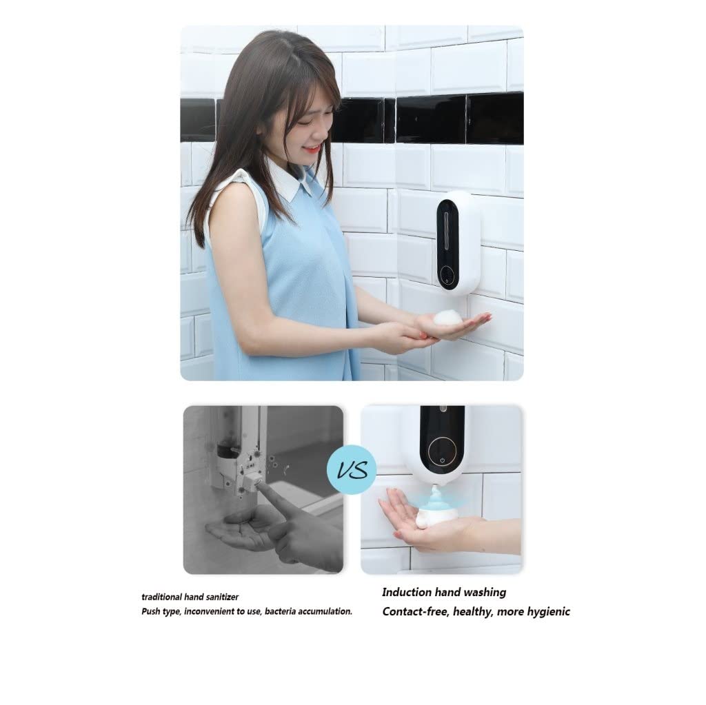 Grafken Smart Digital Display Automatic Soap Dispenser - USB Rechargeable, Touch-Free Induction for Kitchen & Bathroom - Household Hygiene Solution (Color: A) | Perfect for Home, Office, and Public Restrooms