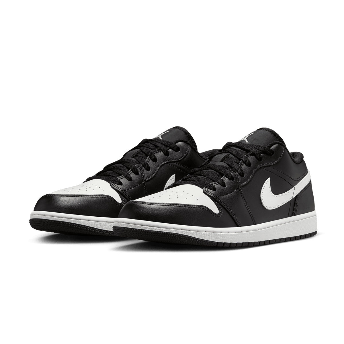 Air Jordan 1 Low 'Black White' Men's Basketball Shoes - Classic Black & White Sneakers for Casual Wear, Street Style & Gym Workouts