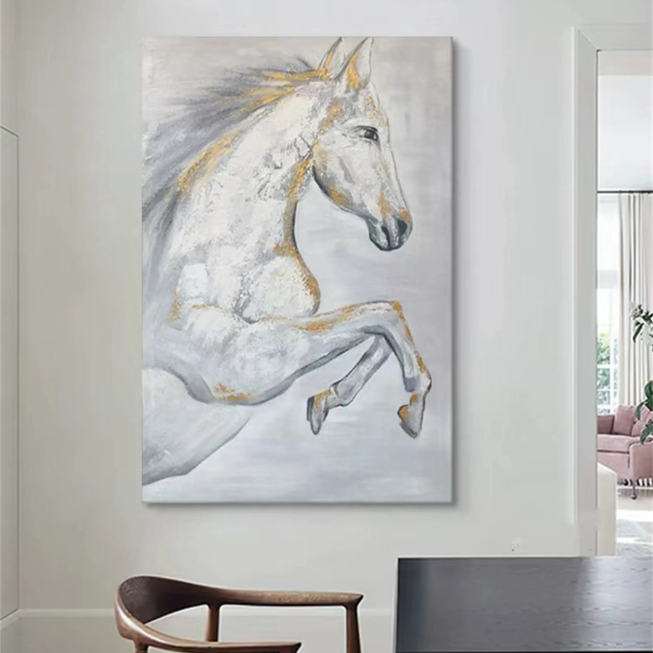 Animal Art Painting #AP007 - Handmade Wildlife Canvas Wall Decor for Living Room, Bedroom & Office