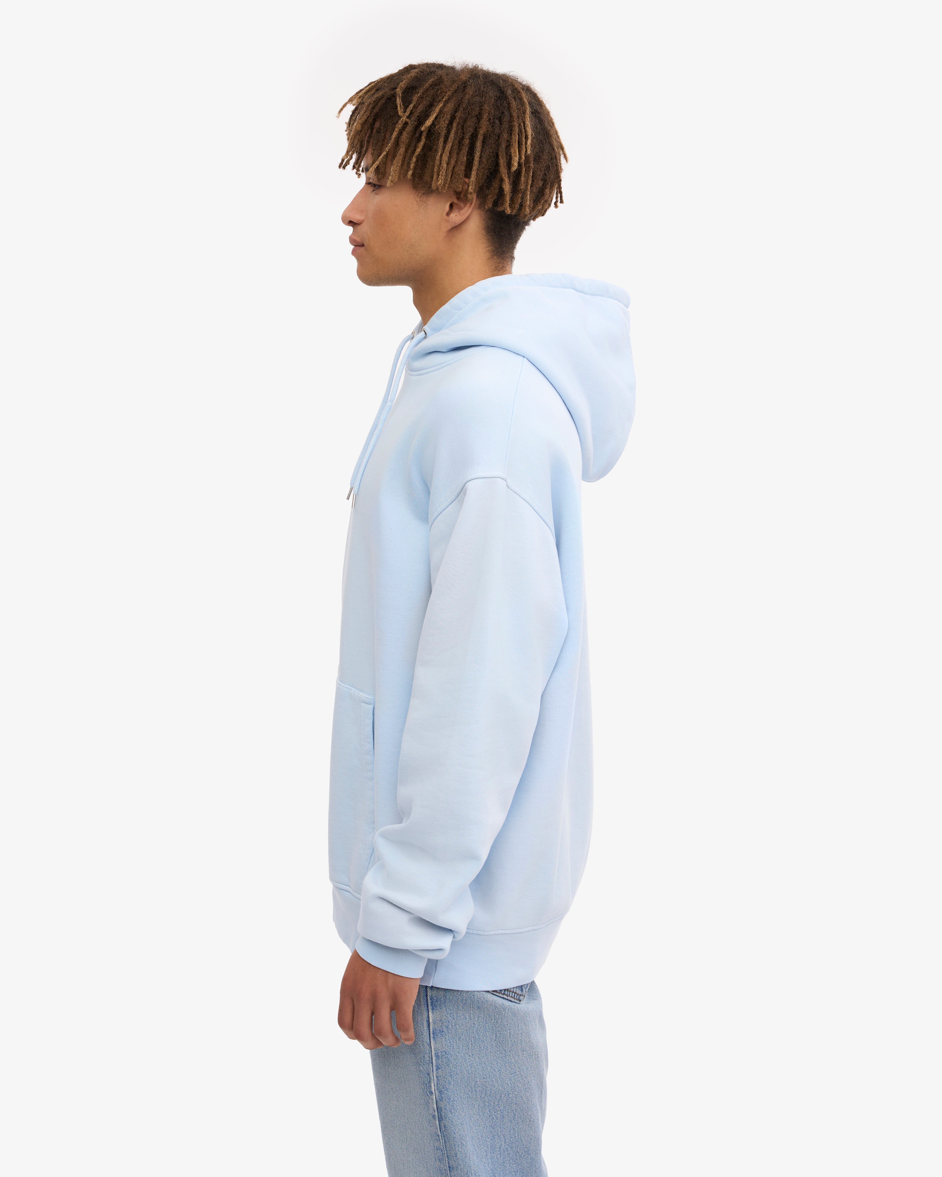 Classic Organic Hooded Sweatshirt - Polar Blue - Soft & Comfortable Pullover for Men & Women - Perfect for Casual Wear, Outdoor Activities & Layering in Cold Weather