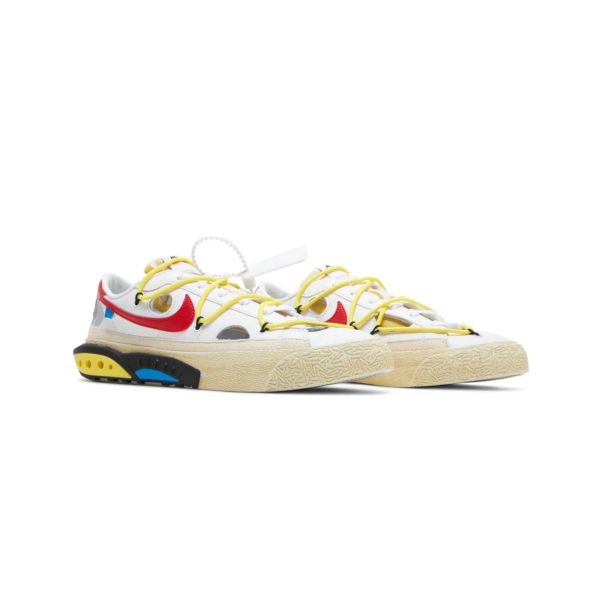 Nike Blazer Low 77 x Off-White 'University Red' Sneakers (2022) - Men's Streetwear Basketball Shoes for Casual Wear & Urban Fashion