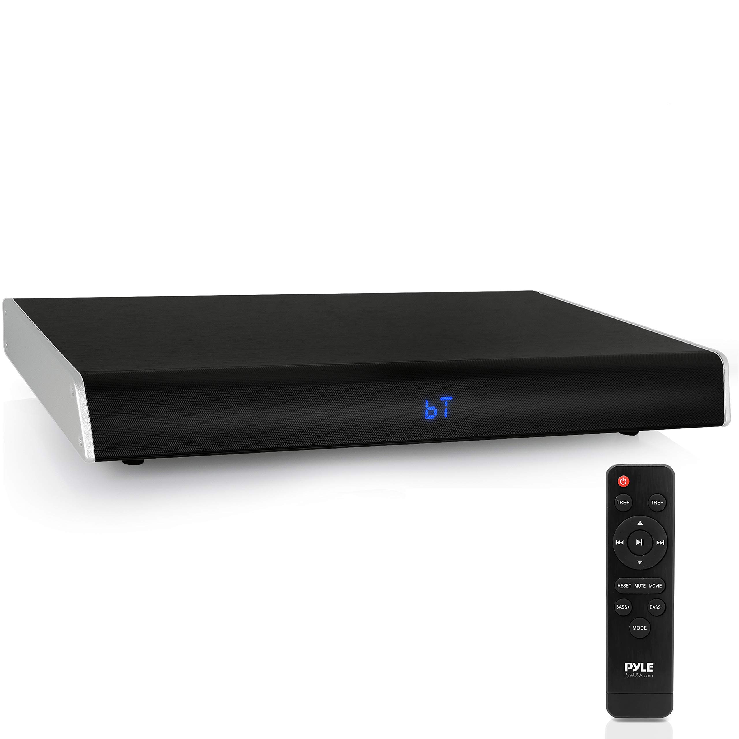 Pyle PSBV620BT 5.1 Surround Sound Bluetooth Soundbar for TV with Built-in Subwoofer - Wireless TV Sound Bar System with LCD Display, Optical Audio, RCA, AUX, USB & Coaxial Inputs - Perfect for Home Theater, Gaming & Movie Nights