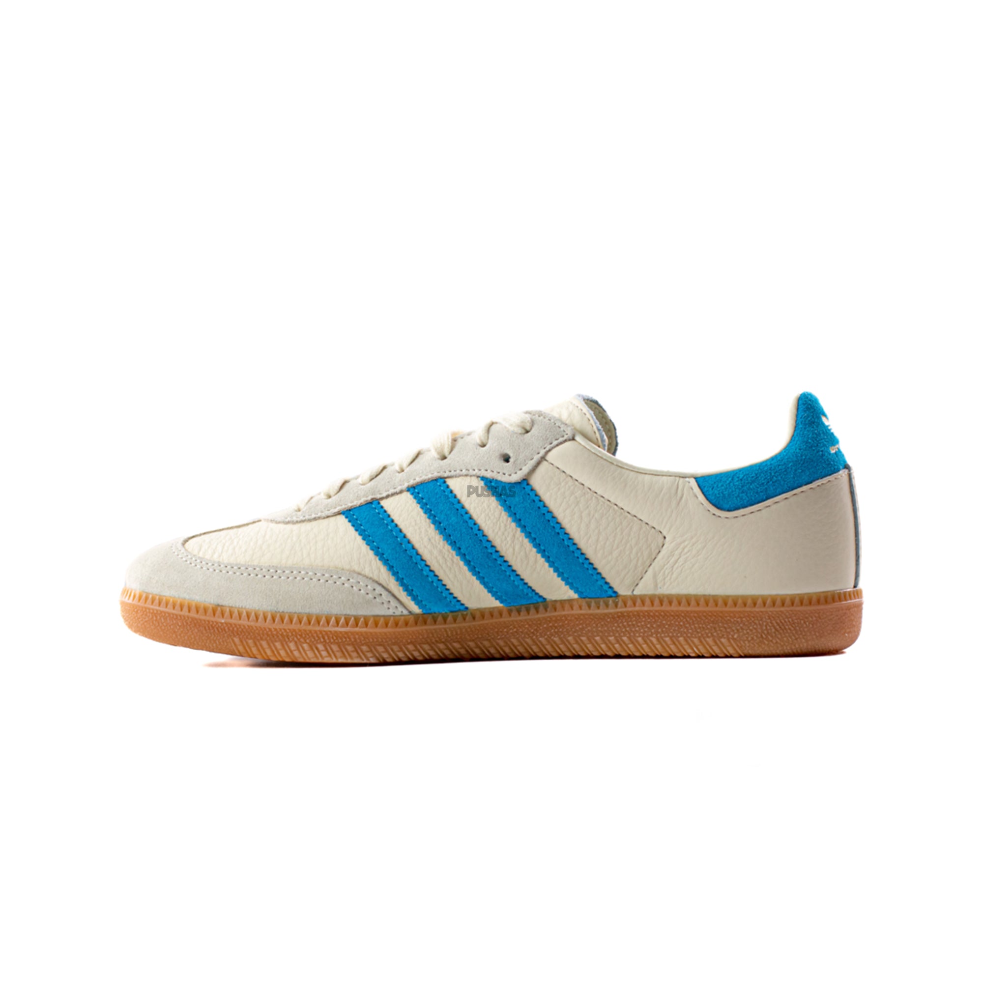 Adidas Samba OG Sneakers 2023 - Sporty & Rich Beige & Blue Classic Shoes for Men & Women | Perfect for Casual Wear, Street Style & Everyday Comfort