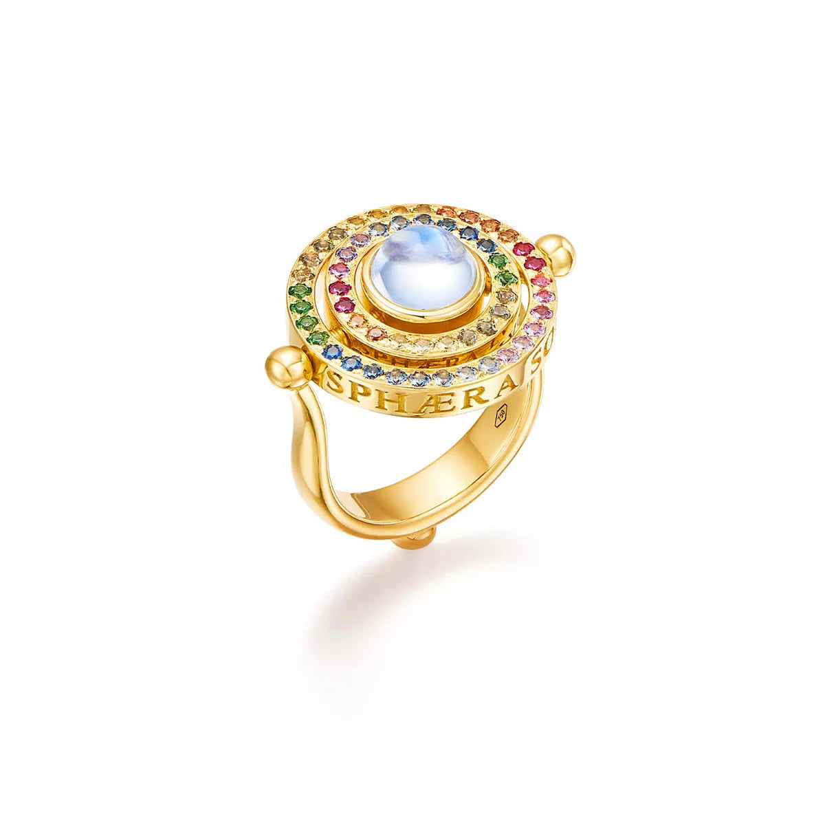 Temple St. Clair Tolomeo Ring - 18K Gold Vermeil Statement Ring with Gemstones | Elegant Jewelry for Women, Gift for Her | Perfect for Weddings, Parties & Special Occasions