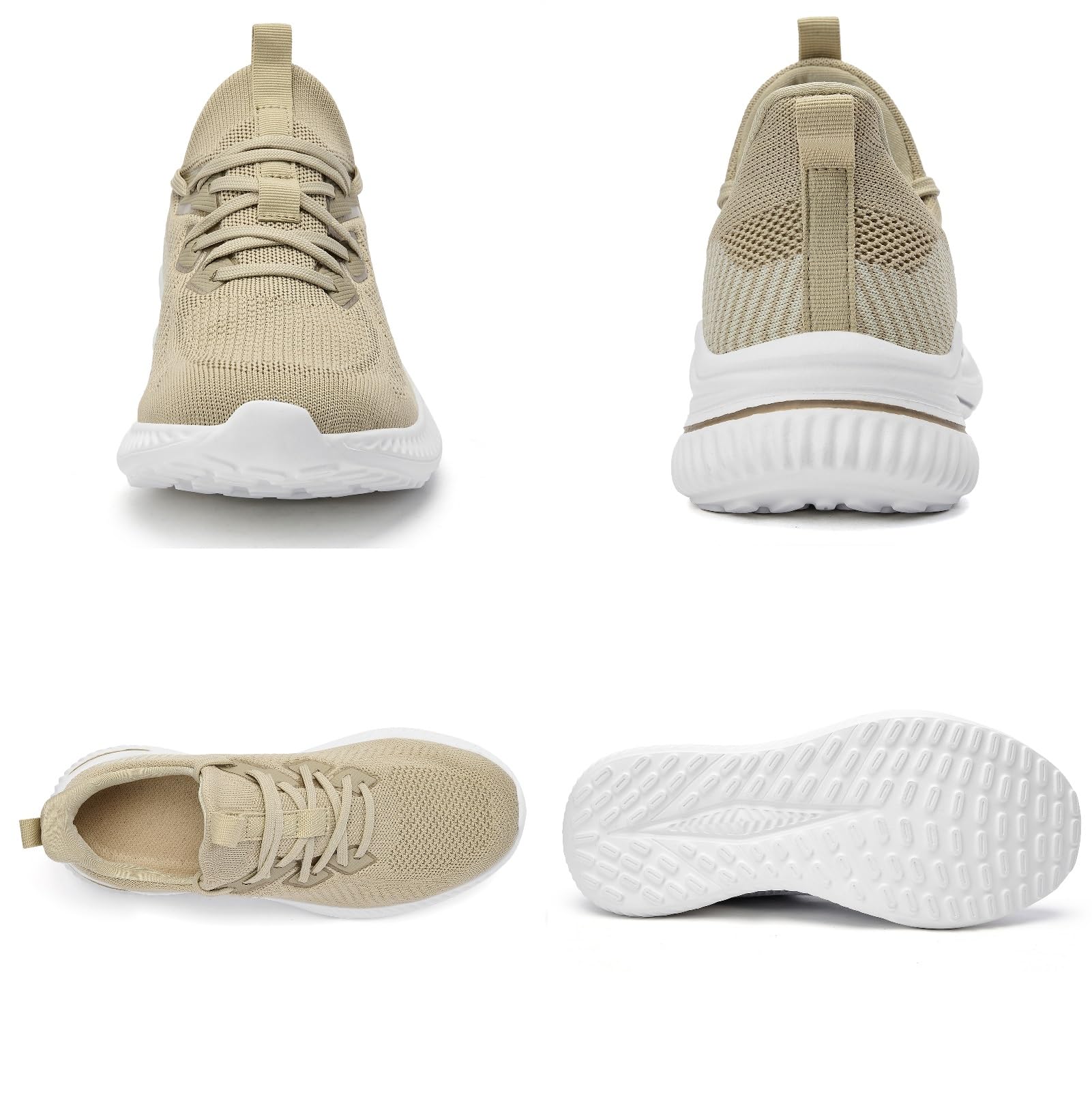 Men's Slip-On Wide Walking Shoes with Memory Foam - Lightweight Breathable Running Tennis Sneakers for Casual Wear, Walking & Gym Workouts