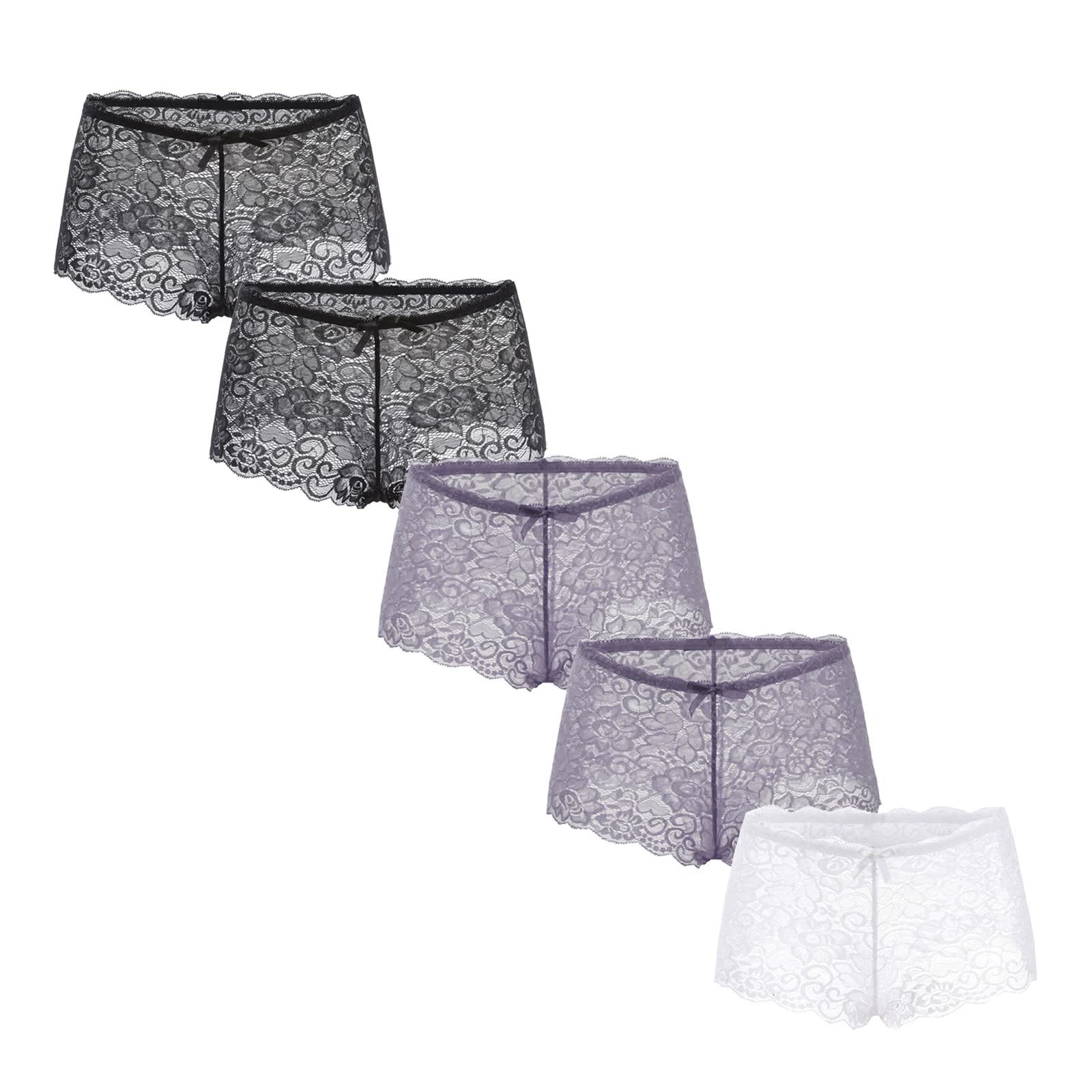 Soft & Breathable Women's Cotton Underwear 5-Pack - Full Coverage Comfort Briefs for Everyday Wear, Workout & Sleep