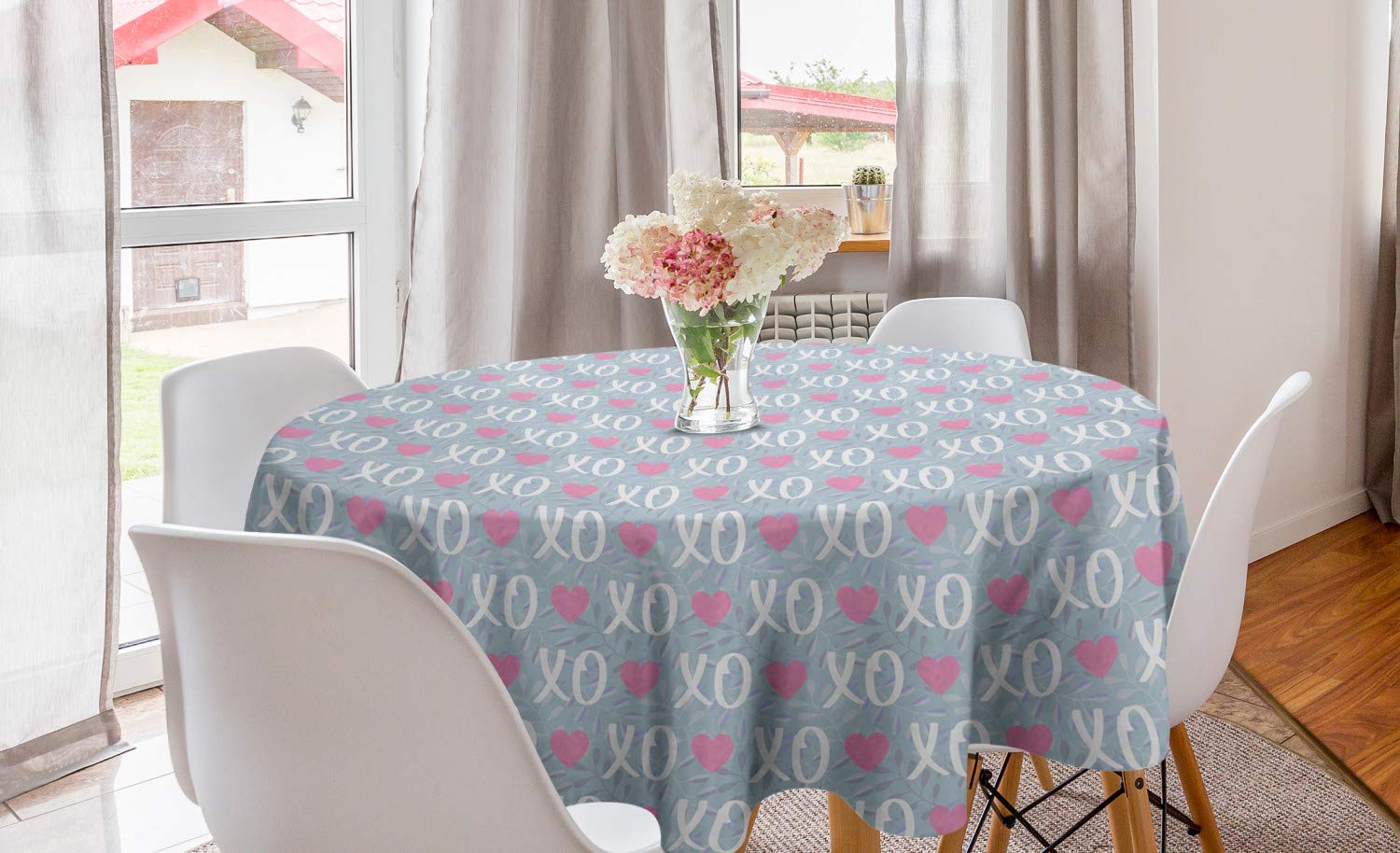Ambesonne Abstract Round Tablecloth 60