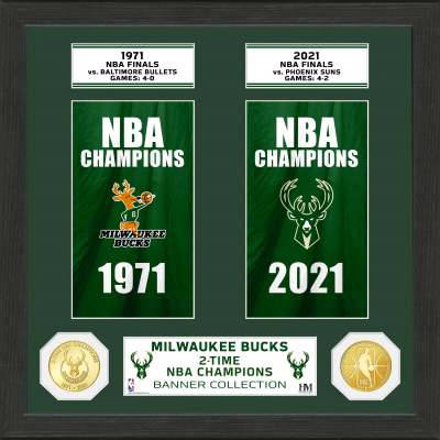 A Tribute to the Milwaukee Bucks: The Commemorative Bronze Coin Banner Set