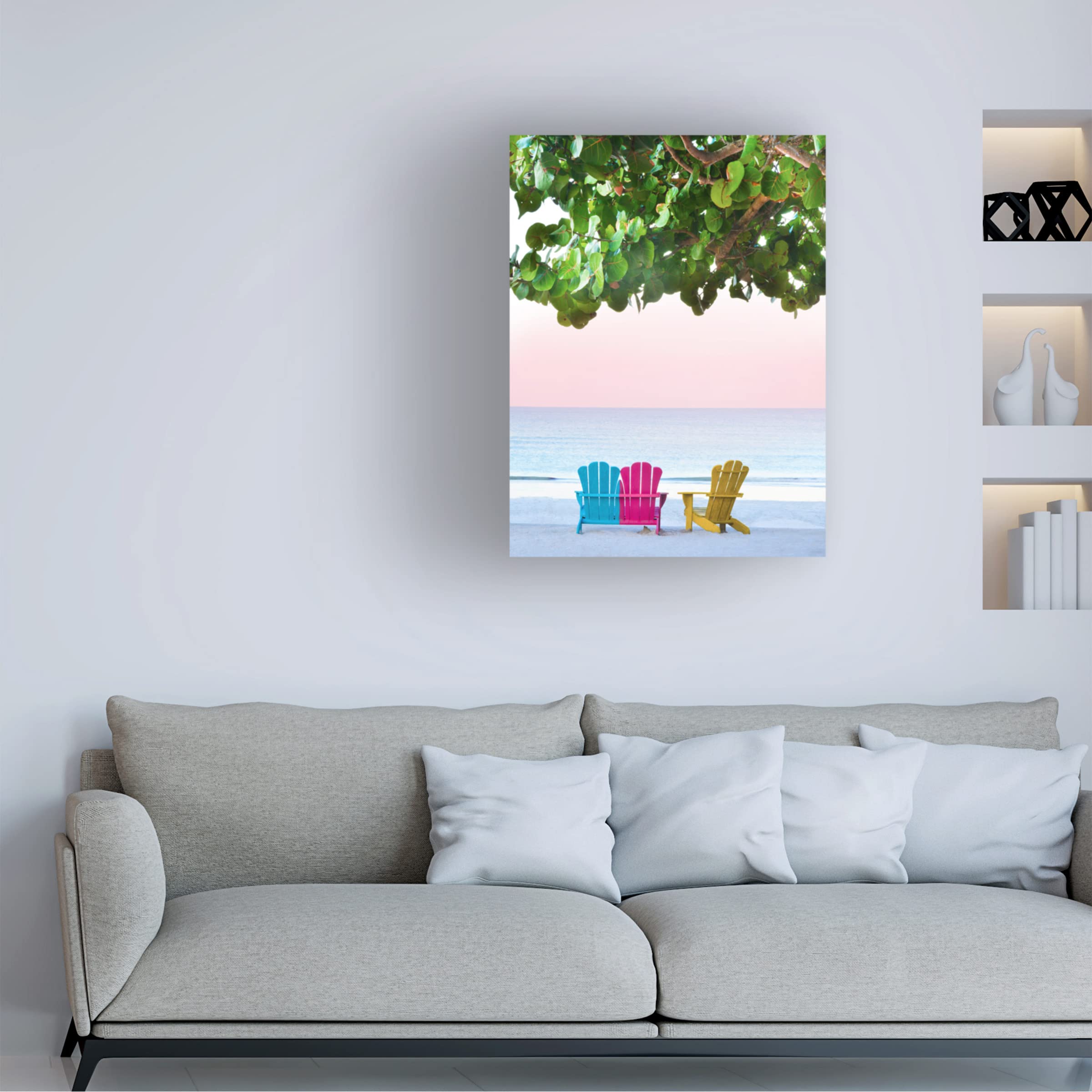 Jack Reed 'Three Chairs' Canvas Wall Art Print - Modern Home Decor for Living Room, Bedroom & Office | Trademark Fine Art Collection