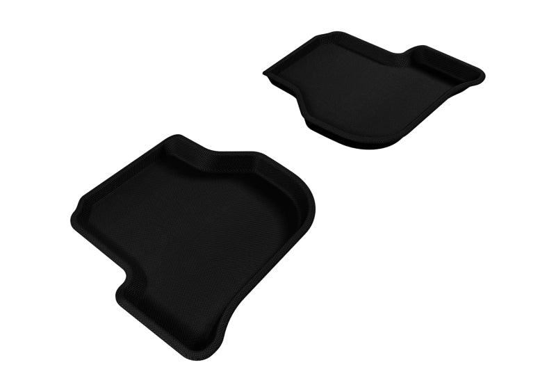 3D MAXpider Custom Fit All-Weather Floor Mats for 2005-2010 Volkswagen Jetta & Golf - Kagu Series 2nd Row Liners (Black) | Perfect for Road Trips, Daily Commutes & Winter Protection