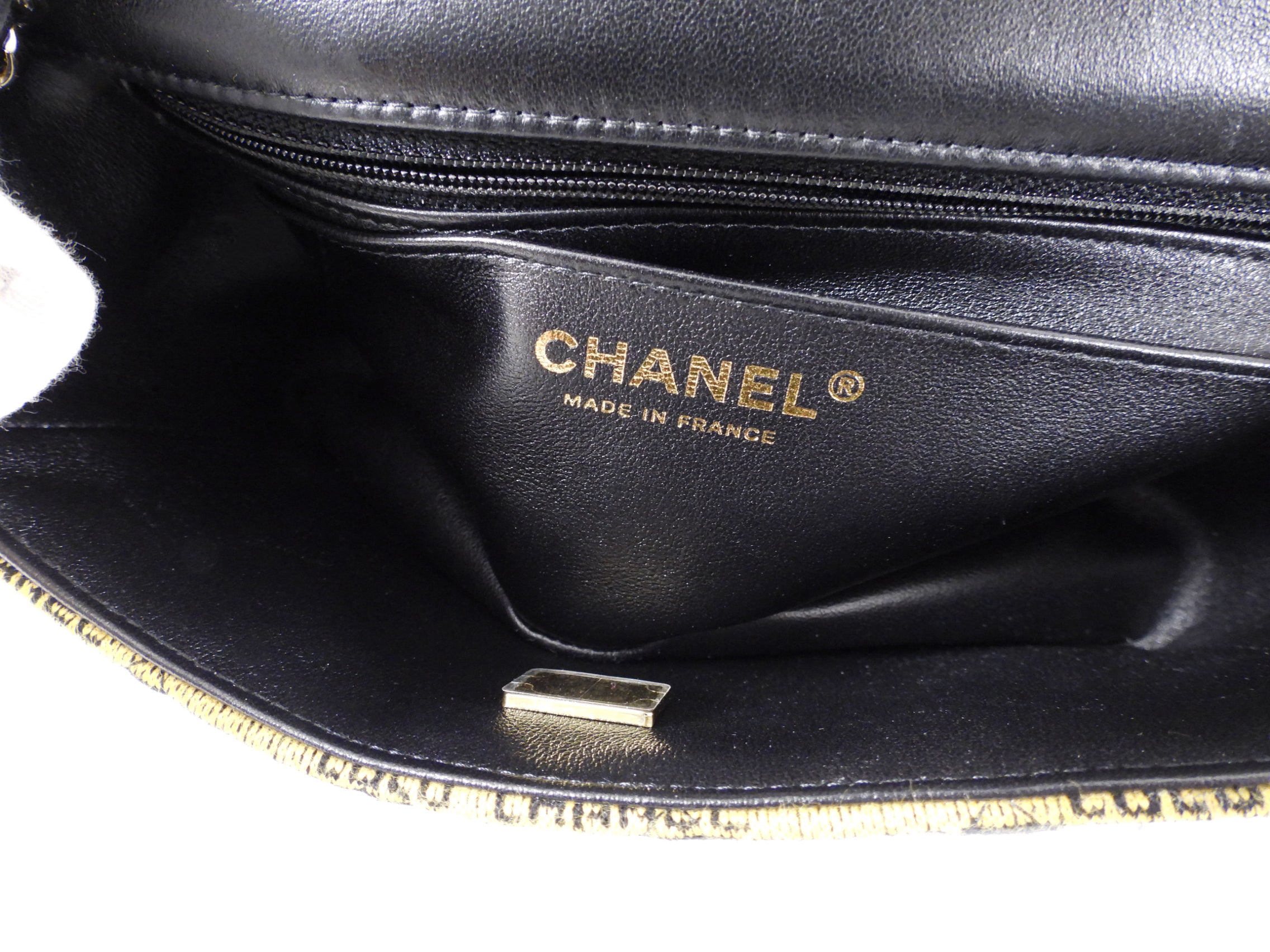 Chanel 22S Jersey Logo Mini Stripe Classic Flap Bag - Luxury Designer Crossbody Purse for Women | Perfect for Date Night, Parties & Special Occasions