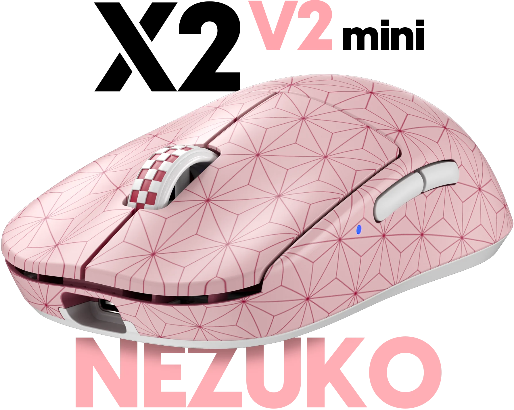 Pulsar X2V2 Mini Wireless Gaming Mouse - Nezuko Limited Edition | Lightweight Ergonomic Design for FPS & MOBA Games | Perfect for Esports & Competitive Gaming