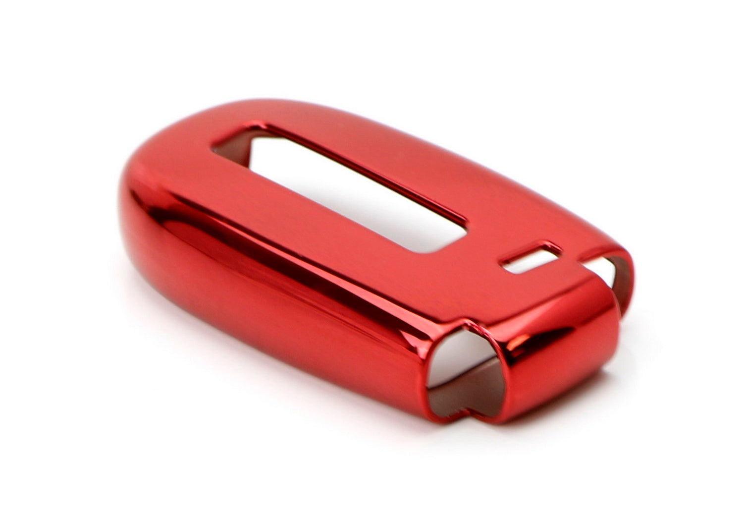 Durable Chrome Red TPU Key Fob Cover for Dodge Charger Challenger Jeep Chrysler - Protective & Stylish Car Accessory for Everyday Use