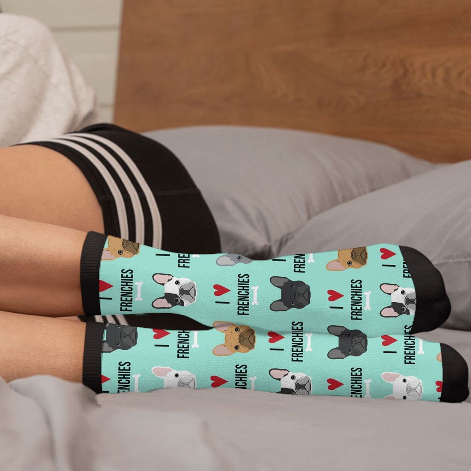 Funny Crazy Novelty Crew Tube Socks for Men & Women - Casual Athletic Sport Dress Socks - Perfect for Costume Parties, Gifts & Everyday Wear