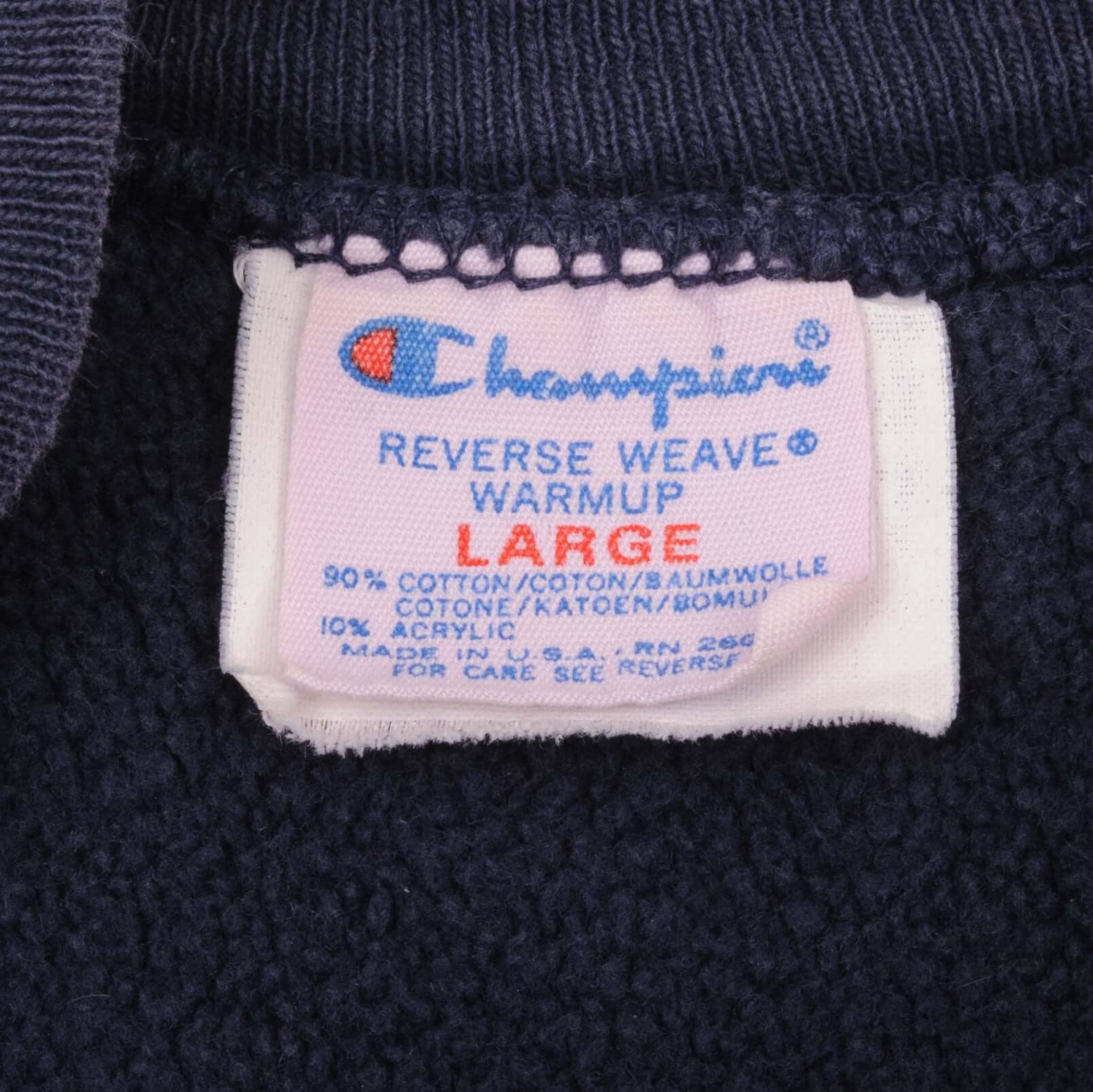 Vintage Champion Reverse Weave University of Iowa Sweatshirt 1980s Large - Made in USA - Retro College Style for Casual Wear & Sports Fans