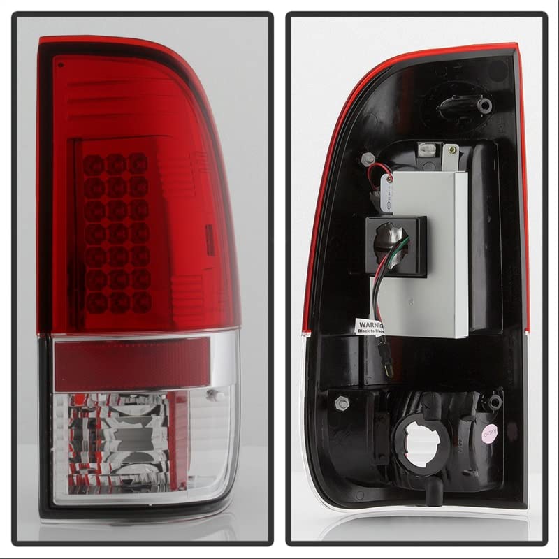 Spyder Auto 5003485 LED Tail Lights Red/Clear - High-Performance Brake Lights for Trucks & SUVs