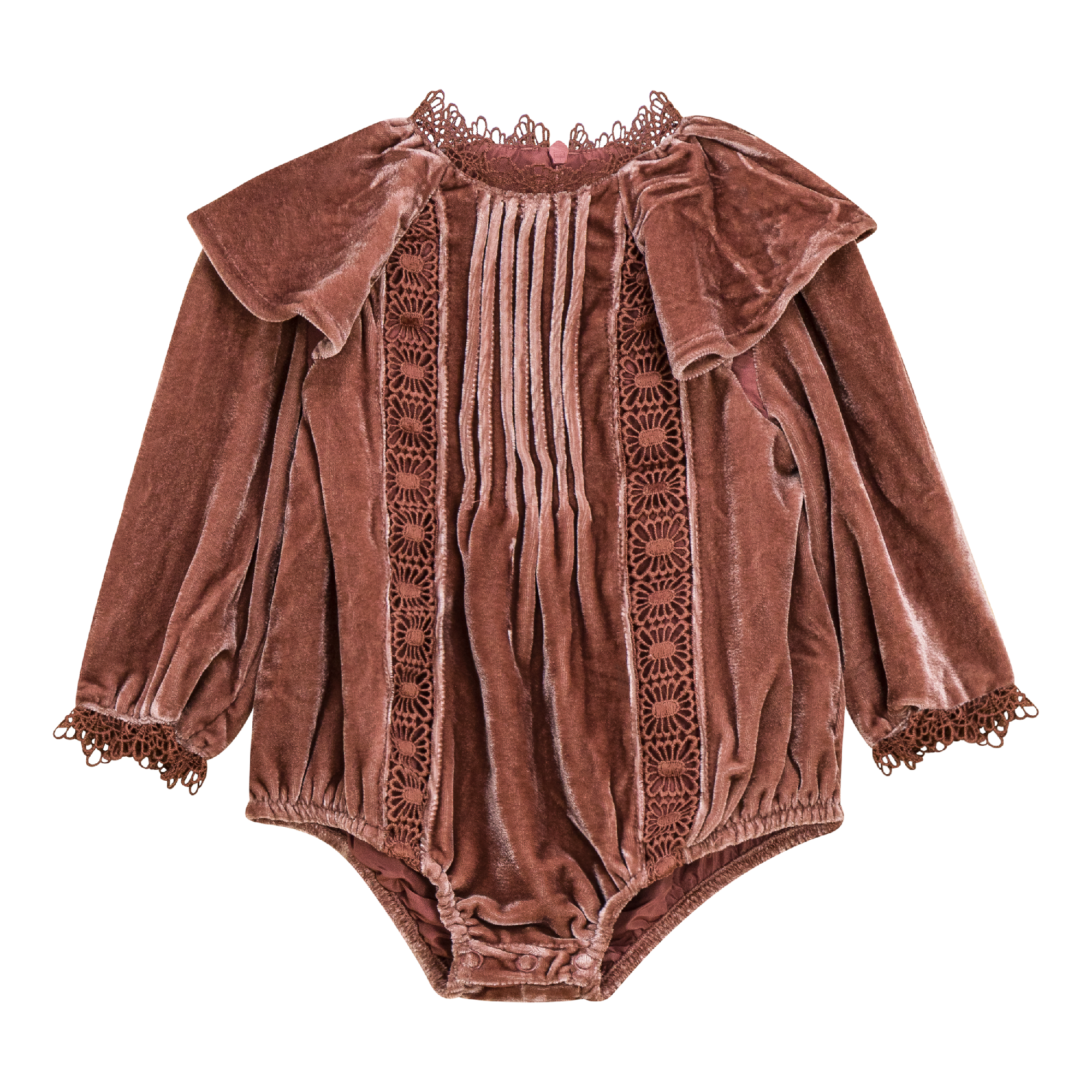 Luxury Crushed Velour Bubble Dress with Elegant Lace Trim - Perfect for Evening Parties, Weddings & Special Occasions