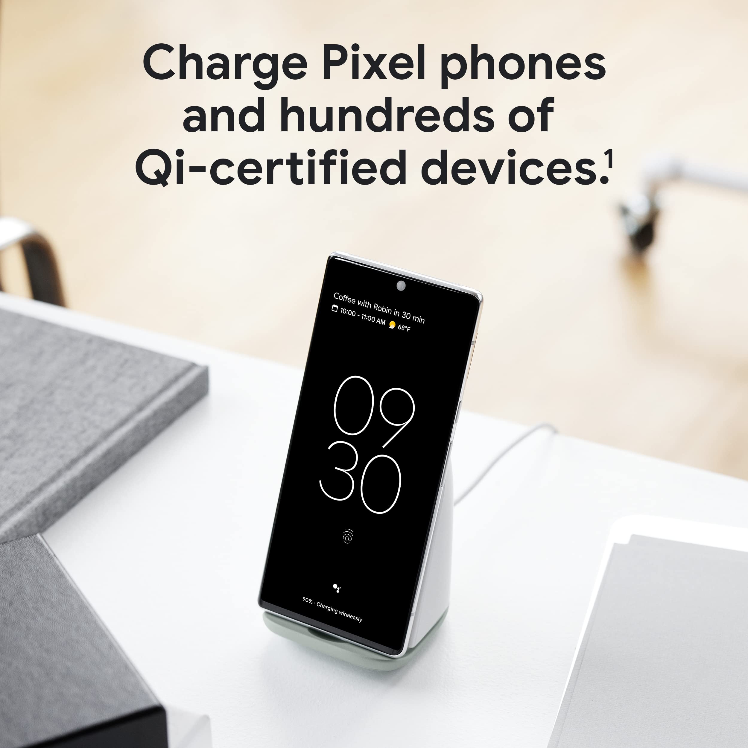 Google Pixel Stand 2nd Gen Wireless Charger - Fast Qi-Certified Charging for Pixel Phones & Compatible Devices - Perfect for Home, Office & Nightstand Use