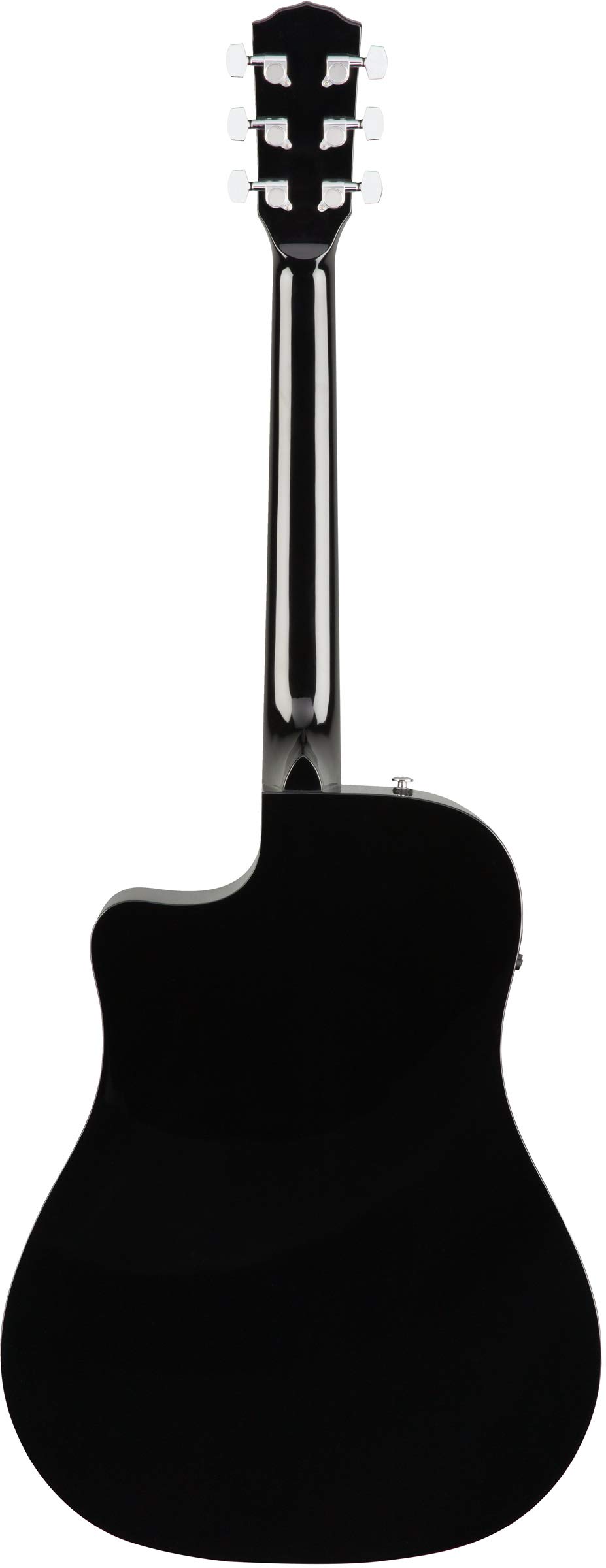 Fender CD-60SCE Solid Top Dreadnought Acoustic-Electric Guitar Bundle - Black | Includes Gig Bag, Tuner, Strap, Strings, Picks & Accessories | Perfect for Beginners, Live Performances & Home Practice