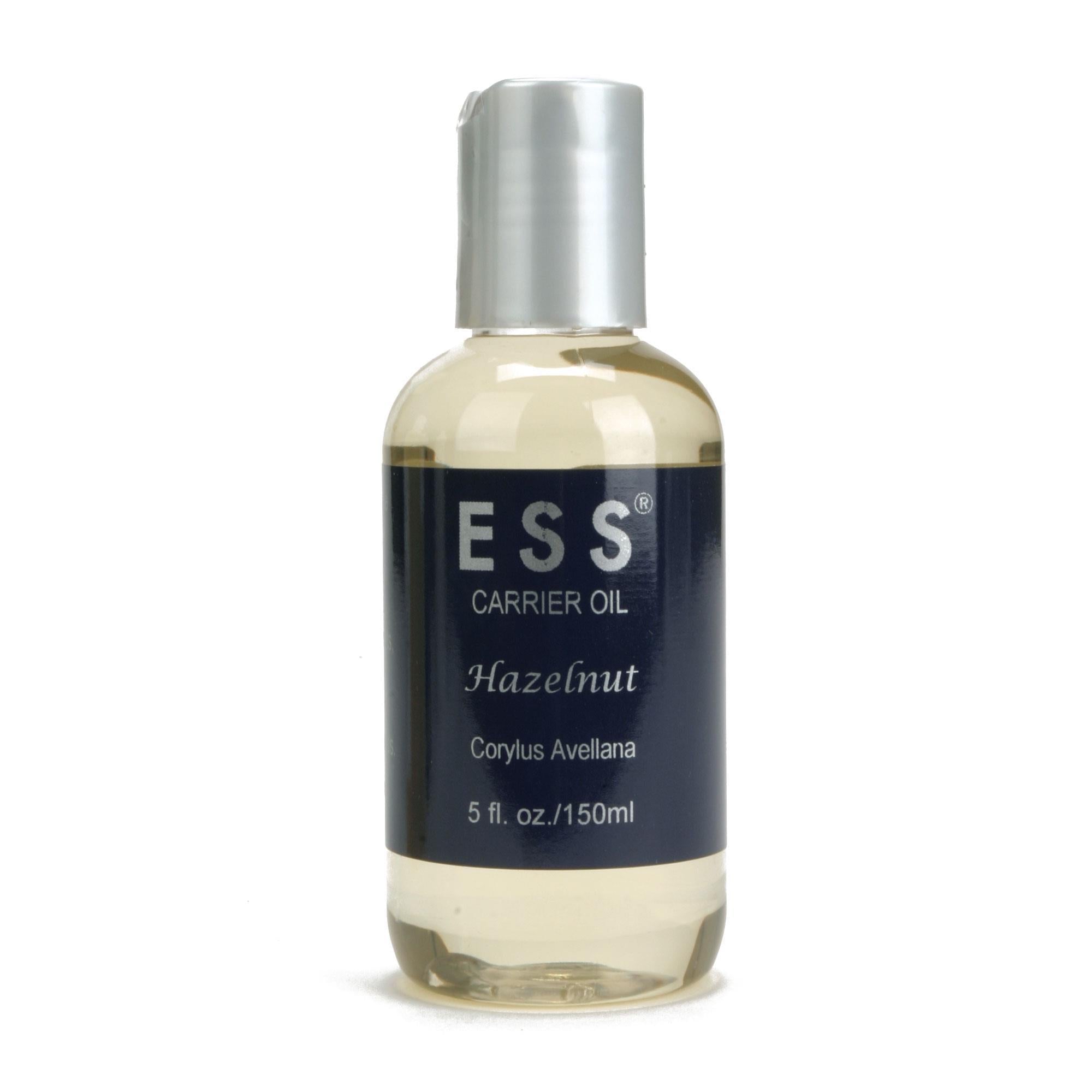 Pure ESS Hazelnut Carrier Oil - 150 mL | Cold Pressed, Unrefined, Natural Moisturizer for Skin & Hair Care | DIY Beauty, Massage & Aromatherapy