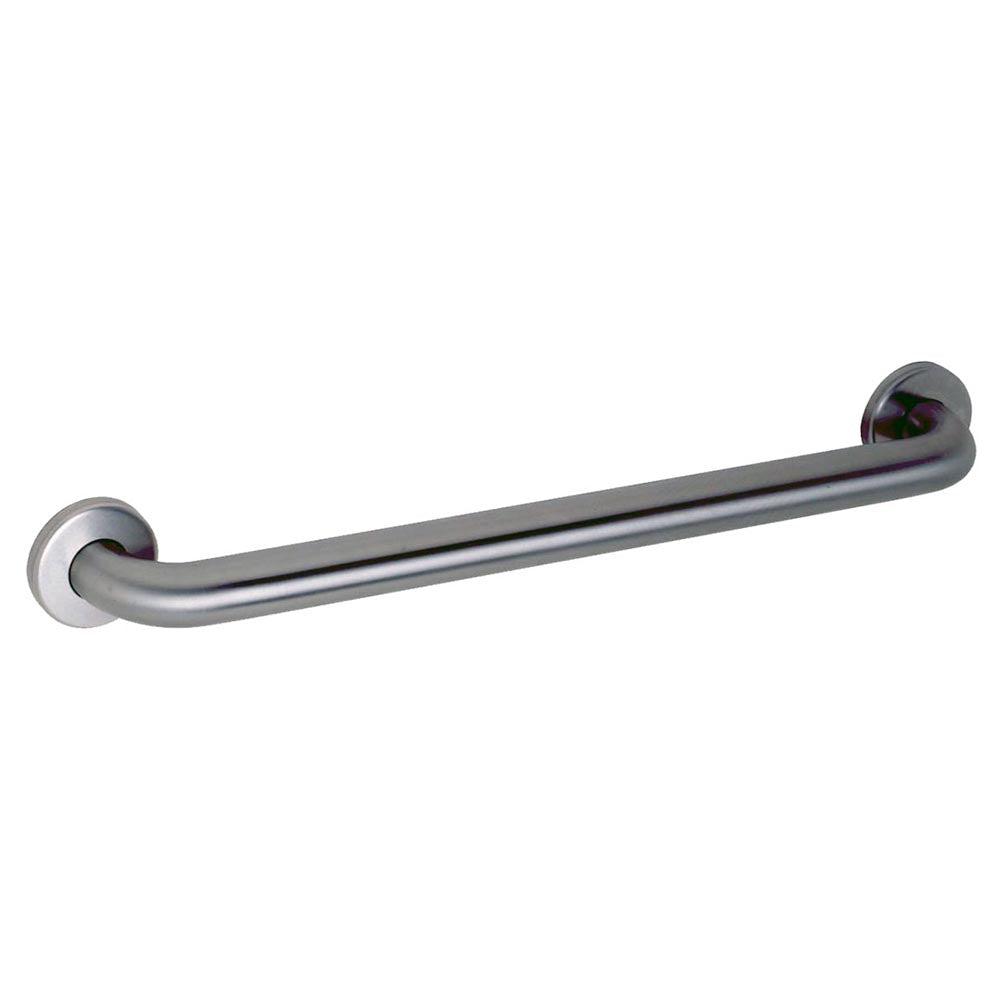 Gamco 100 Series Stainless Steel Straight Grab Bar - ADA Compliant Bathroom Safety Handle for Shower, Toilet & Bathtub - Non-Slip Support for Elderly and Disabled