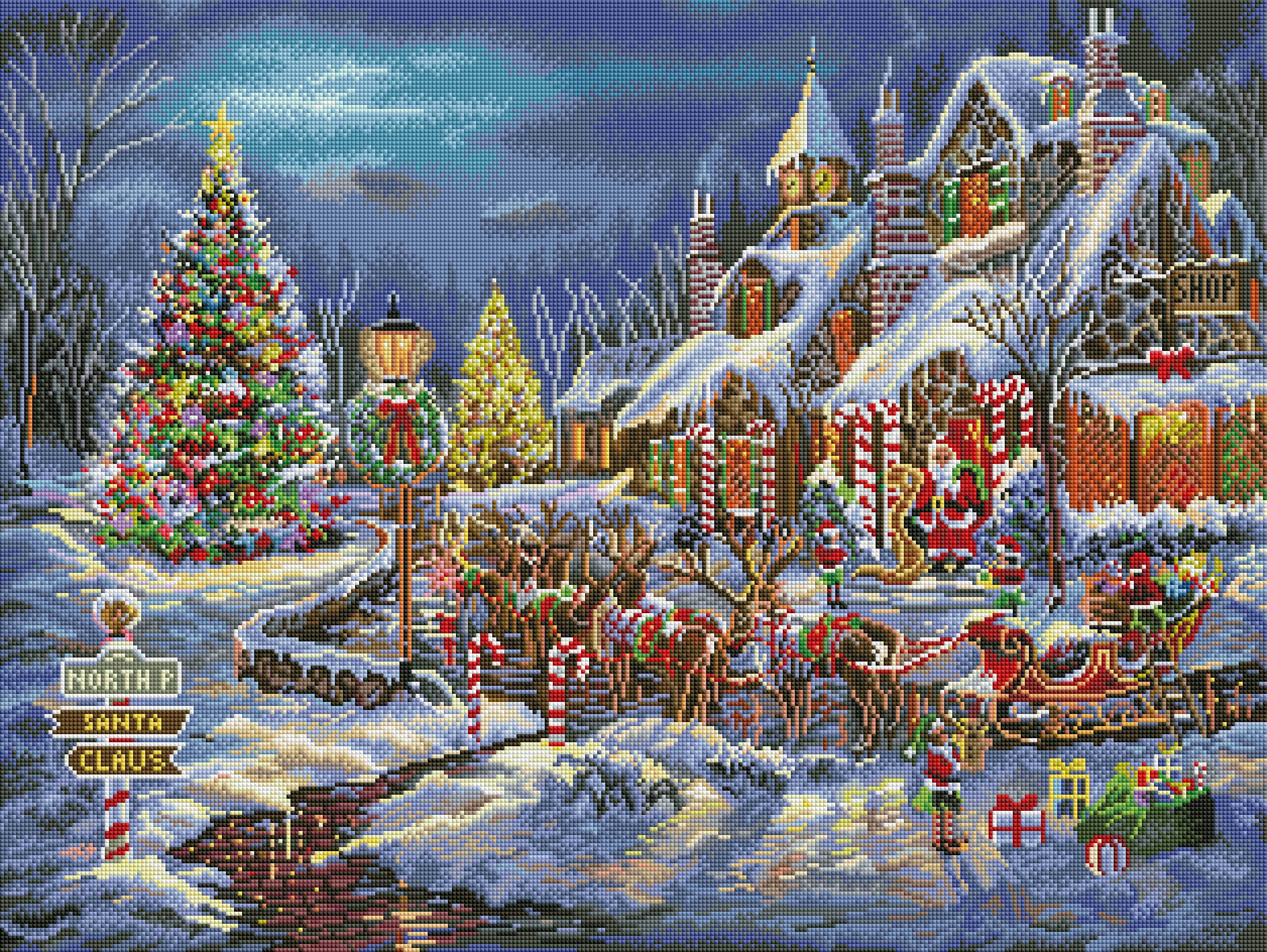North Pole Workshop - Premium Christmas Decor & Holiday Gifts for Home, Office & Party Decorations | Perfect for Winter Wonderland Theme, Santa's Village Display & Festive Seasonal Celebrations