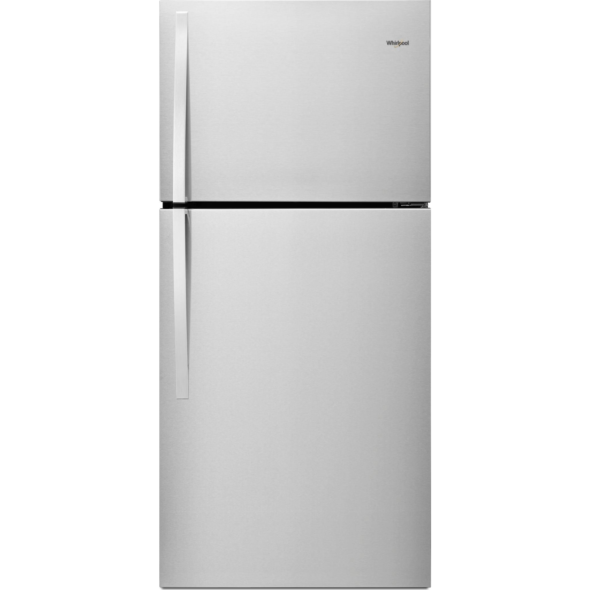 Whirlpool WRT519SZDM Top Mount Refrigerator - 21.6 Cu. Ft. Monochromatic Stainless Steel Energy Star Certified for Modern Kitchen & Family Use